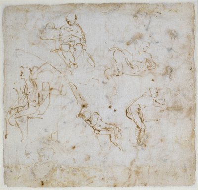 Figurenstudie, ca. 1511 von Michelangelo Buonarroti